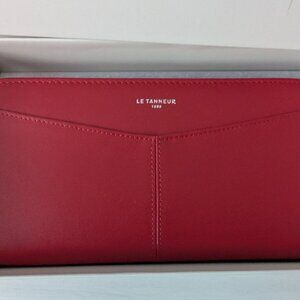 Beautiful Red Le Tanneur Bifold Wallet